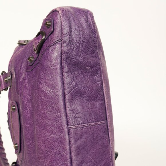 Balenciaga 2012 City Agneau Classic Hardware First Raisin Purple Leather Bag - Picture 5 of 16